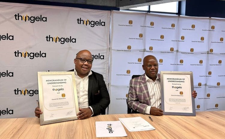  THUNGELA SIGNS MoU WITH THE COUNCIL FOR GEOSCIENCE TO COLLABORATE ON RESEARCH TECHNOLOGIES FOR CARBON EMISSION REDUCTION